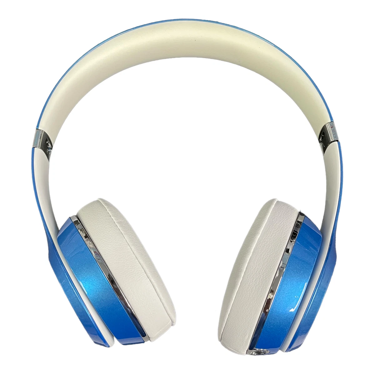 Beats by Dre Solo 2 Wired On-Ear Headphones Luxe Edition Luxe Blue - White Pads