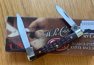 CASE BROWN DELRIN PEN KNIFE NEVER USED IN BOX #6233 SS D26 | eBay
