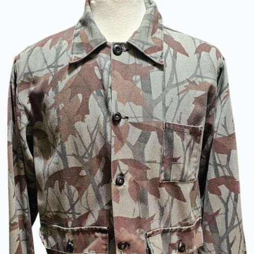 Vintage 80's Ranger Mirage Camo Button Jacket Mens Medium Worn USA Made - Picture 4 of 12
