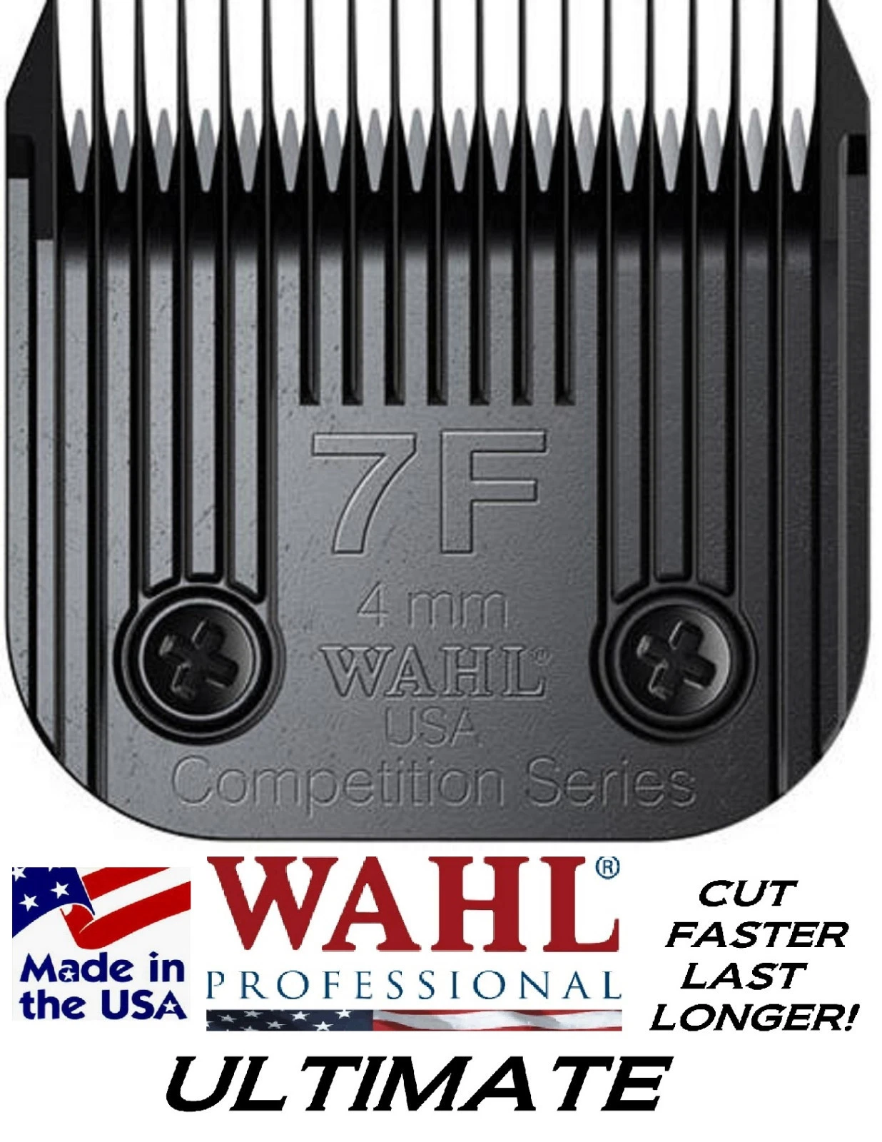 WAHL ULTIMATE COMPETITION Pet Grooming #7F BLADE*Fit Many Oster,Andis Clippers