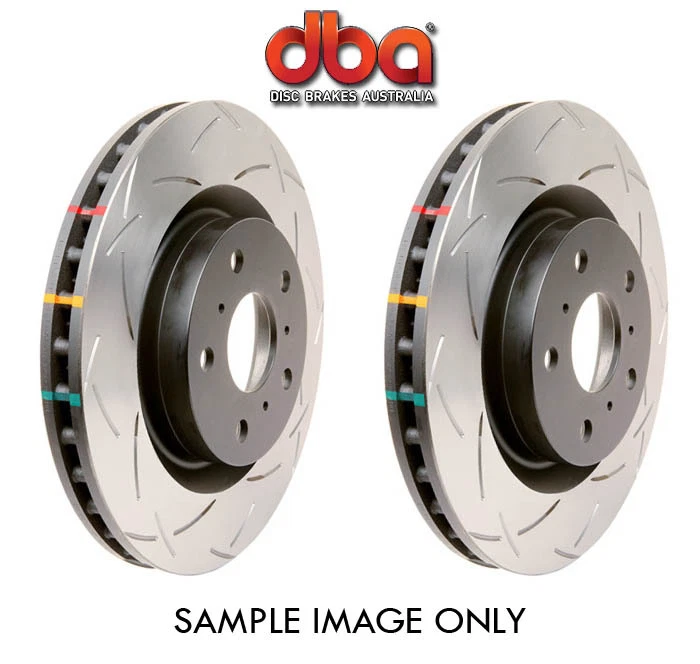 DBA T3 4000 Front Slotted disc brake Rotors for Holden VE