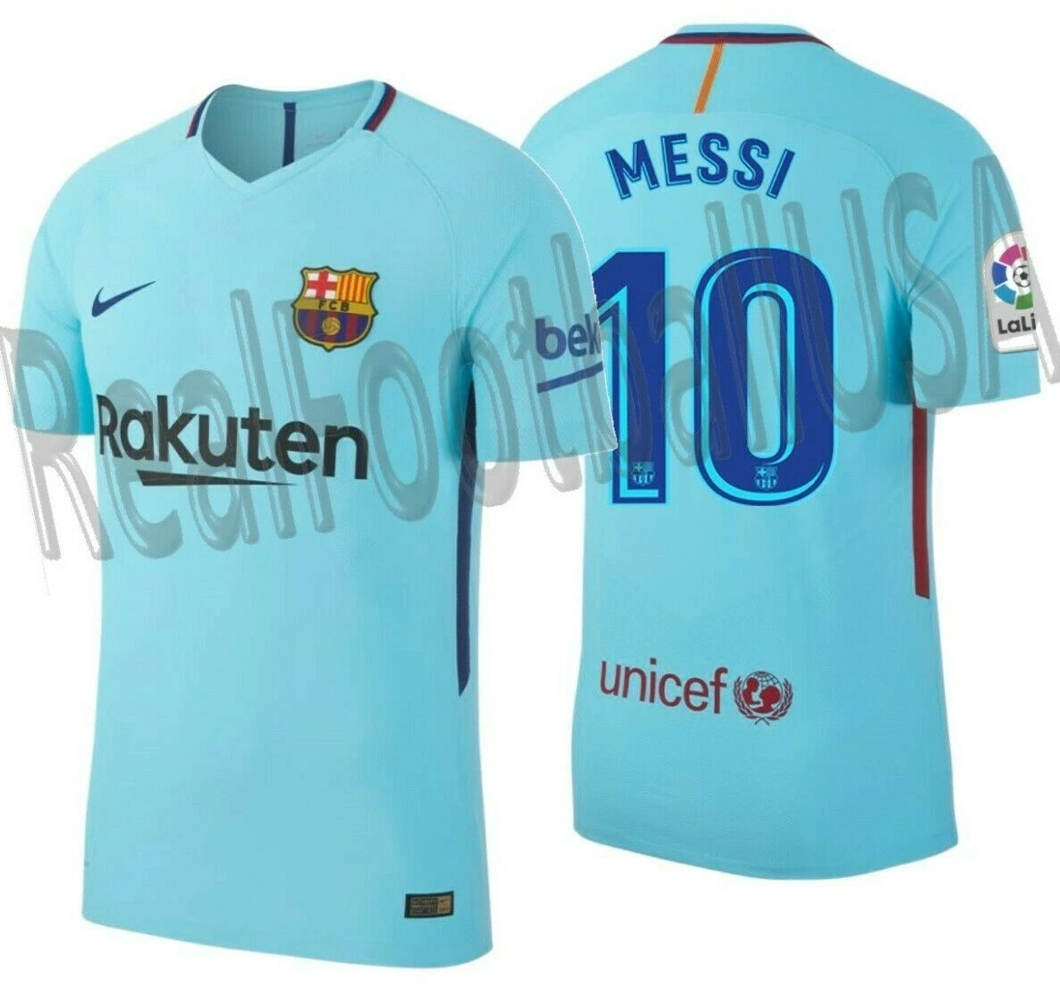 Politie commentator Behandeling NIKE LIONEL MESSI FC BARCELONA AUTHENTIC VAPOR MATCH AWAY JERSEY 2017/18 |  eBay