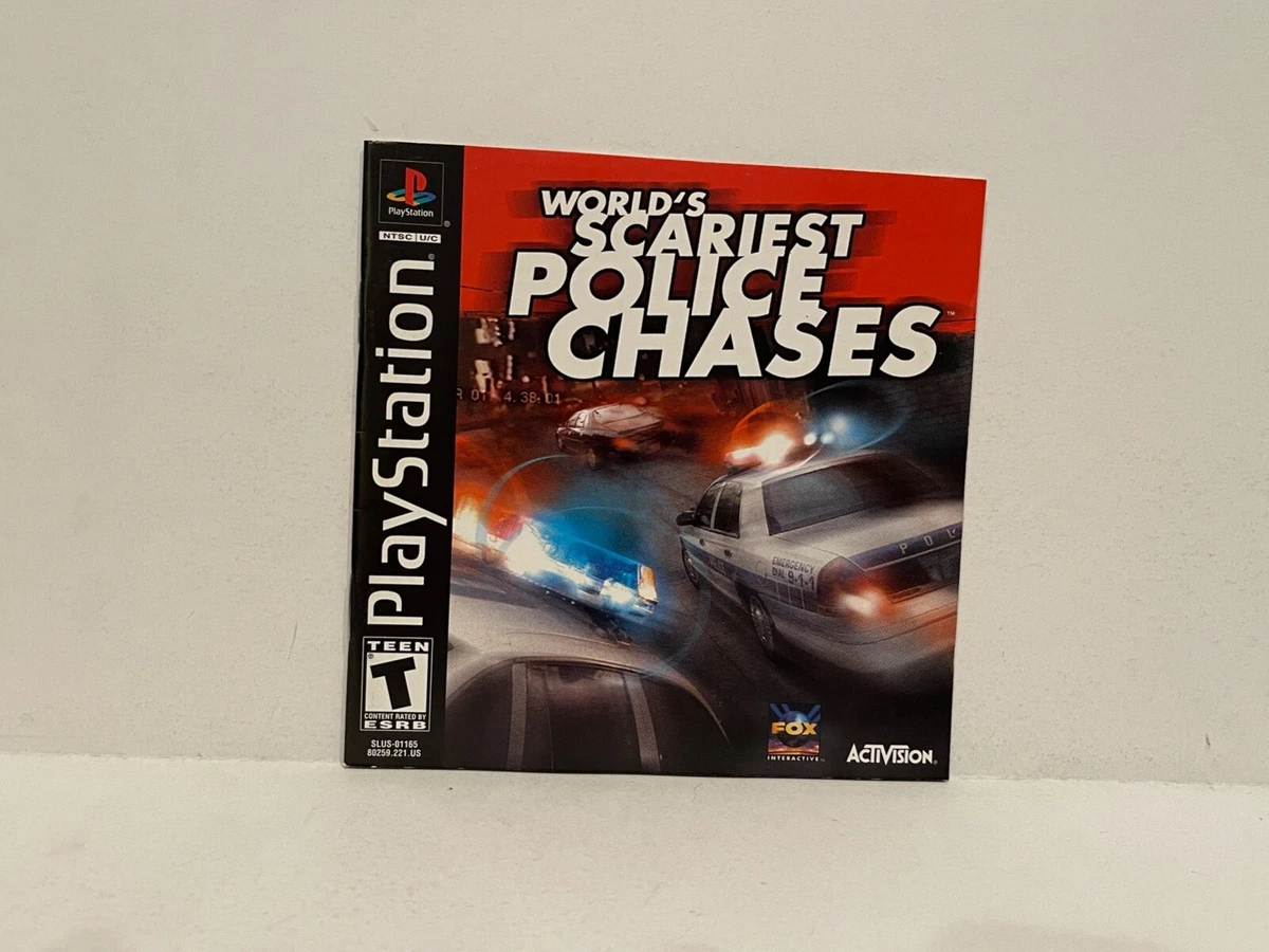 Worlds Scariest Police Chases PS1 MANUAL ONLY Authentic Original