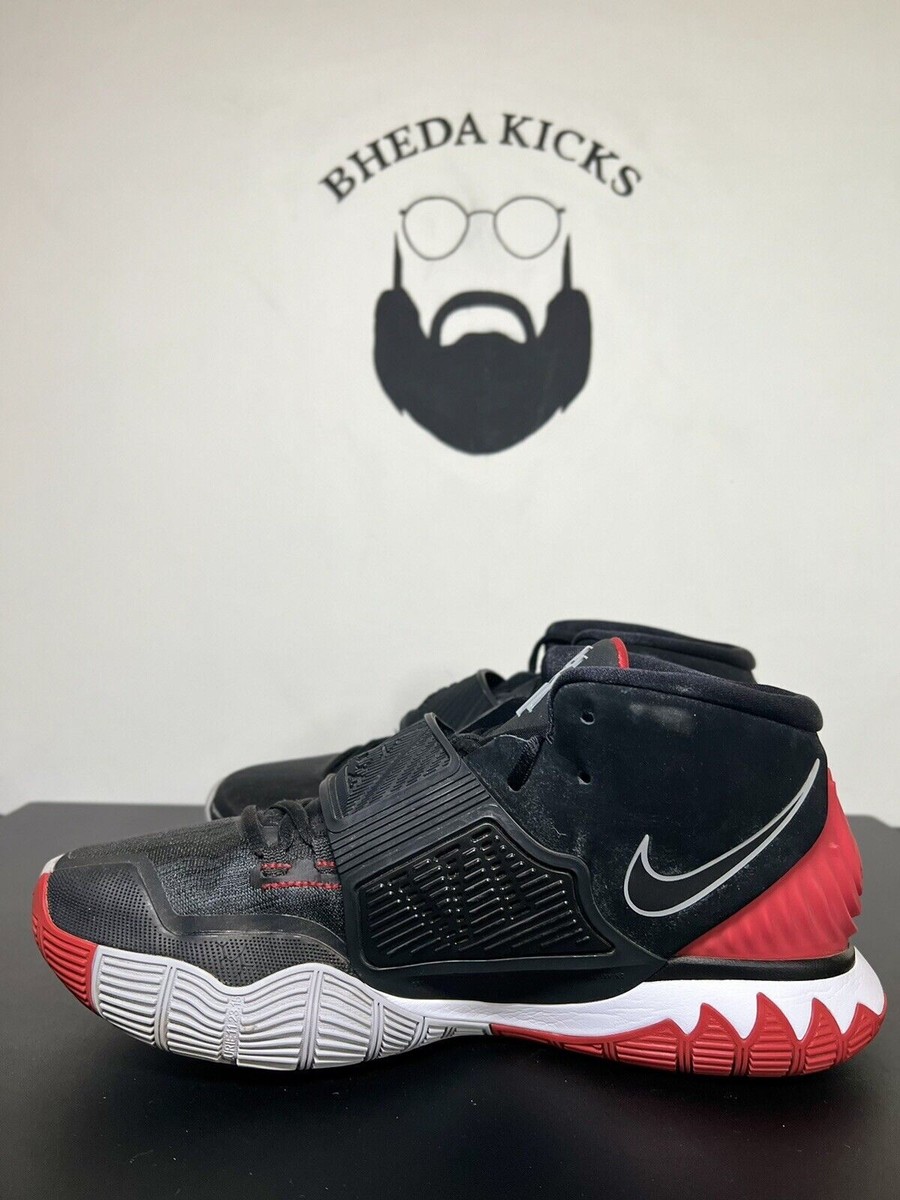 ★ Nike Kyrie 6 Bred Men's Nike Kyrie 6 Bred Black Red BQ4630-002 Sneakers