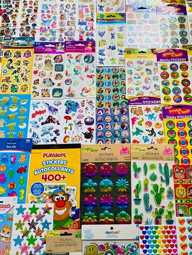 629+ STICKERS Happy Faces Hearts Stars Rainbows Unicorns Fashion Girl Power - Picture 3 of 18