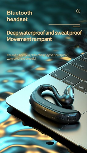 Bluetooth Headset Wireless Earphone Headphone Built-in Mic for Cell Phones - Picture 5 of 12