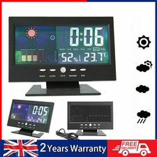 5 in 1 Digital Alarm Clock Mains USB/Battery Temperature Large Mirror Display UK