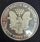 New Listing1995 Half Pound Walking Liberty Silver Eagle With 1/2 Troy Suisse Pamp
