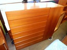 Mid Century Vitze Denmark teak wood dresser chest of drawers Danish Modern