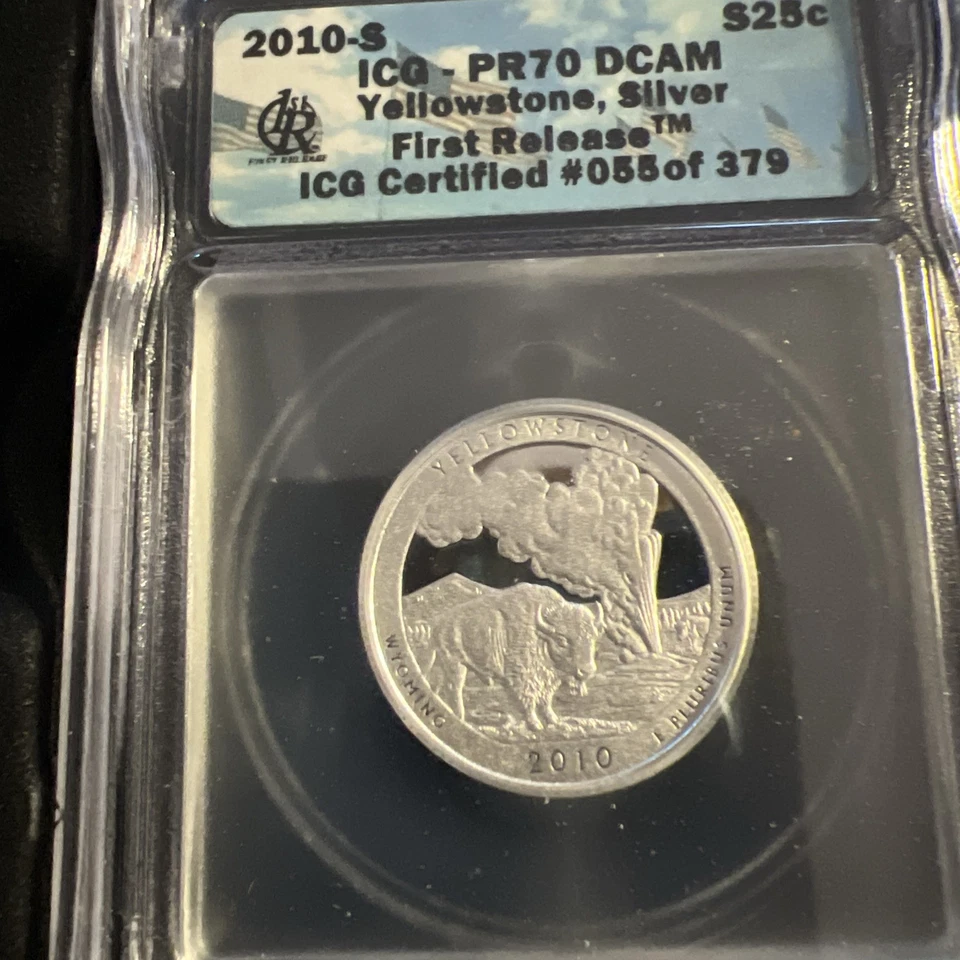 2010-S 5 Coin National Parks ATB Quarters Silver Proof Set ICG PR70 DCAM. - Image 3 of 4