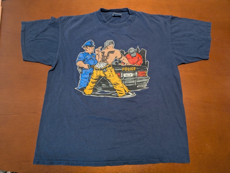 Vintage 90's Sucker Brand Mr Cartoon Skate Streetwear Graffiti T Shirt XL Rave 