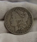 1883 CC US Morgan Silver Dollar $1 Key Date VG/F