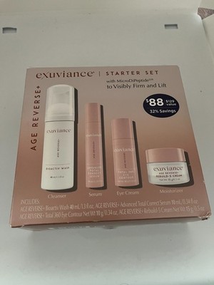 Exuviance Starter Set Age Reverse+ MicroDiPeptide Visibly Firm and Lift NEW