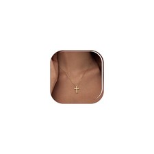Cross Necklace for Women 14k Gold Plated Tiny Cross Pendant Necklace for Women S