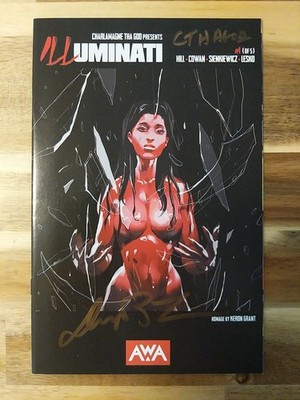 Illuminati #1 AWA Studios Signed by Charlemagne Tha God and Denys Cowan w/COA