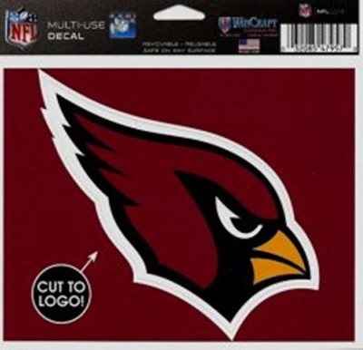 Wincraft NFL Arizona Cardinals Wcr47957014 Mehrzweck Aufkleber, 4,5'' x 5,75