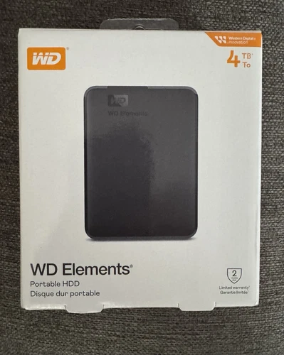 WD Elements 4TB External Portable HDD Hard Drive Storage