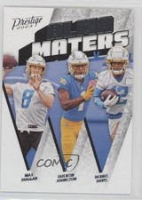 2023 Panini Prestige Alma Maters Max Duggan Quentin Johnston Derius Davis 1in4