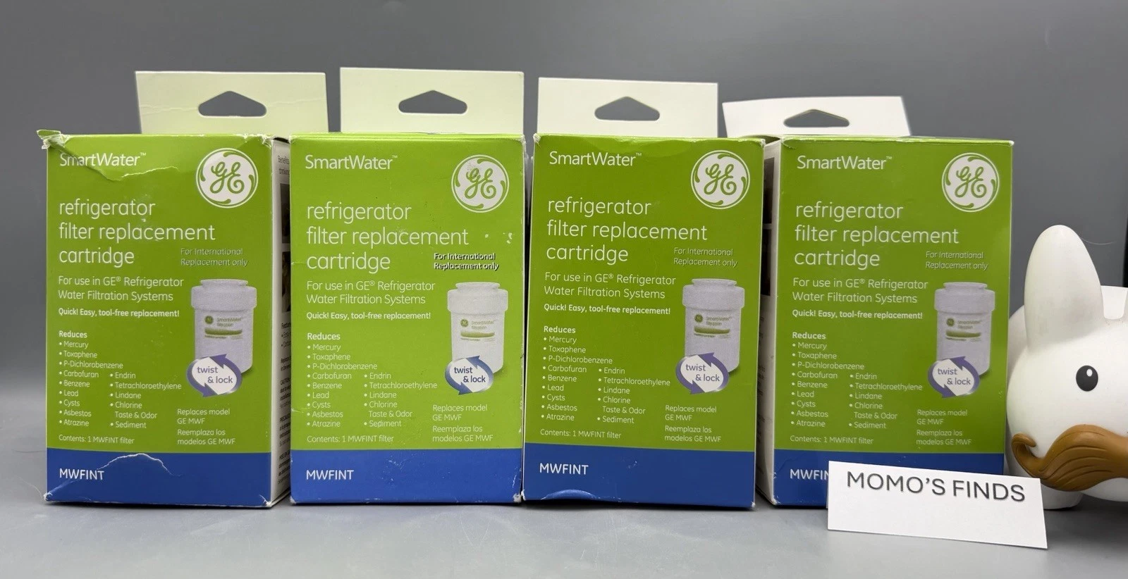 GE MWF Genuine OEM Smart Water Refrigerator Filter Replacement Lot of 4 Sealed
Opens in a new window