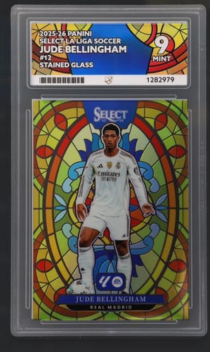 2025-26 Panini Select La Liga Jude Bellingham Stained Glass ACE 9