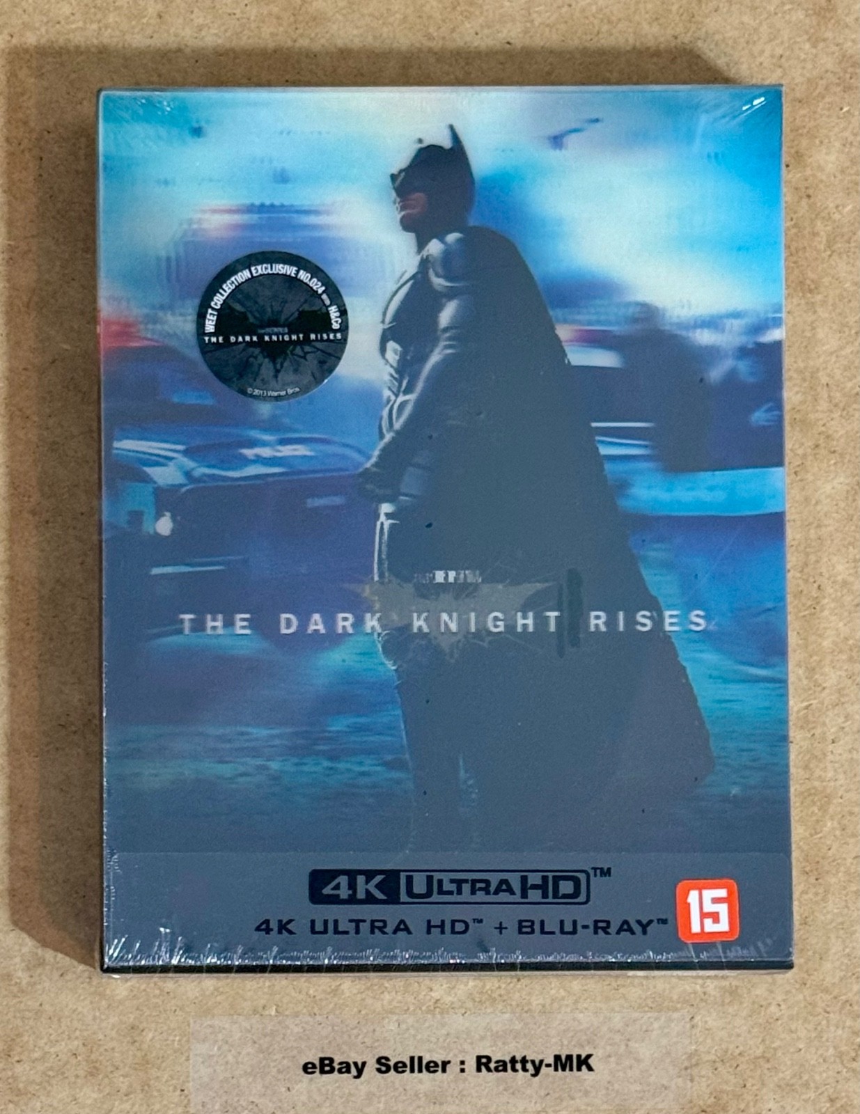THE DARK KNIGHT RISES - WEET COLLECTION LENTICULAR 4K + BLU RAY STEELBOOK - NEW