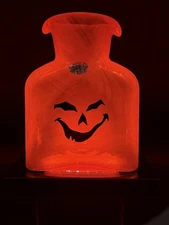 Blenko Halloween LAMP/Nightlight  Dreamcicle 384 Water Bottle 