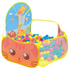 Tent House Toy Indoor And Outdoor Foldable Cartoon Ocean Ball Shootable