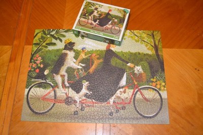 Jigsaw Puzzle 1000 Pcs ''Miss Moon's Bike'' New York Puzzle Company
