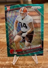 2025 Panini Prizm Mason Graham RC #354 GREEN WAVE Prizm Browns #5 Overall Pick