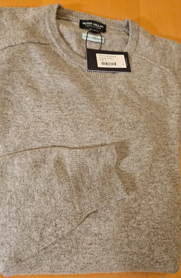 Suéter PETER MILLAR Corona Artesanal Cachemira Flexible Gris Vendaval - Precio de venta sugerido por el fabricante $548.0 Foto 4 de 4