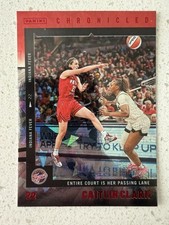 2025 Panini Chronicled Caitlin Clark Cracked Red Ice Parallel #39 WNBA Fever