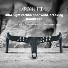 Road Bike Carbon Integrated Drop bar with Internal Cable Routing Handlebar