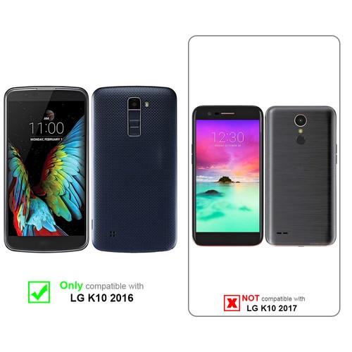 Hülle für LG K10 2016 Hard Case Schutz Handy Cover Holz - Bild 2 von 5