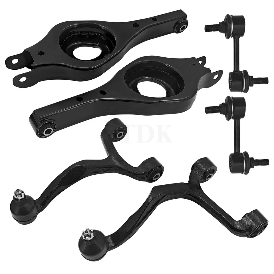 Kit de 6 peças braços de controle traseiros de carro para Hyundai Azera 2006-2011 Sonata 2006-2010 - Imagem 3 de 4