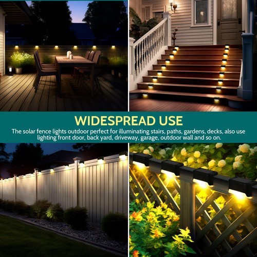 Solpex Luci solari per esterni 16 pezzi luci a LED impermeabili per scale - Foto 7 di 24