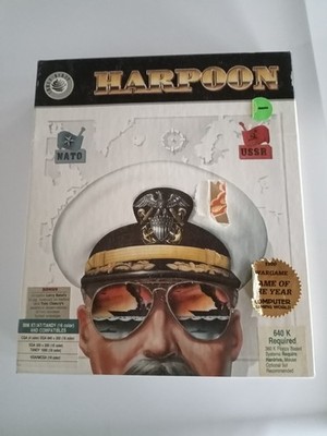 1988 Harpoon PC game for IBM XT/AT/TANDY VINTAGE in ... good shape.