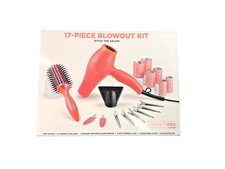 InfinitiPRO by Conair 17-Piece Blowout Kit   Pink  Dryer, Rollers  Brush  NEW