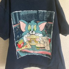 Tom and Jerry Navy Blue Kids T-Shirt medium