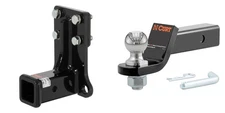 CURT Trailer Hitch Tow Kit Class 3 Receiver, 2in Ball Mount, Pin & Clip #13018