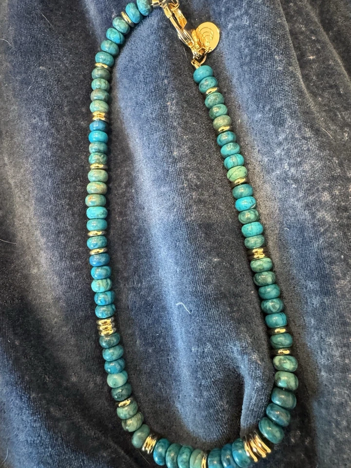 Collar Jane Win Turquesa Cuentas Grandes ¡Nuevo!! Foto 2 de 4