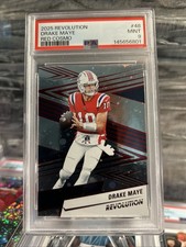 2025 Panini Revolution - Drake Maye #48 Red Cosmo Patriots PSA9 🔥🔥