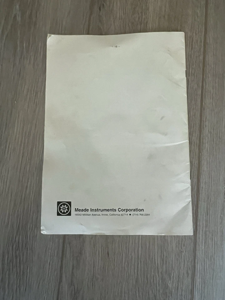 Instruction Manual Model 4500: 4.5" Equatorial Reflecting Telescope Complete - Image 3 of 3