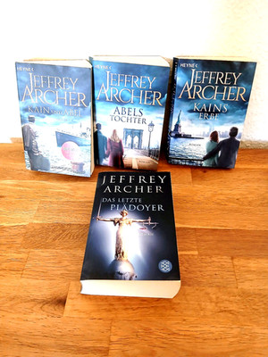 Jeffrey Archer, Kain und Abel, Band 1-3 und das letzte Plädoyer