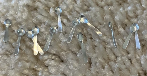 VTG Barbie doll utensils spoons mini silverware accessories kitchen 12 pcs EUC!!