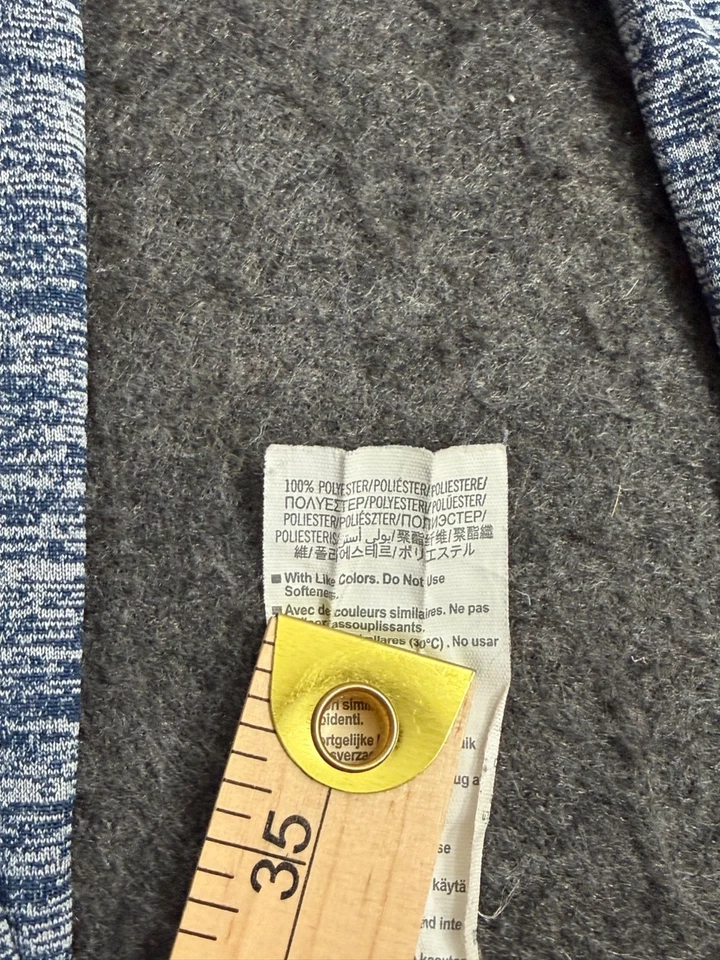 Under Armour HeatGear мужской маленький свободного активный повседневный рубашка синий длинным рукавом логотип - Изображение 4 из 4