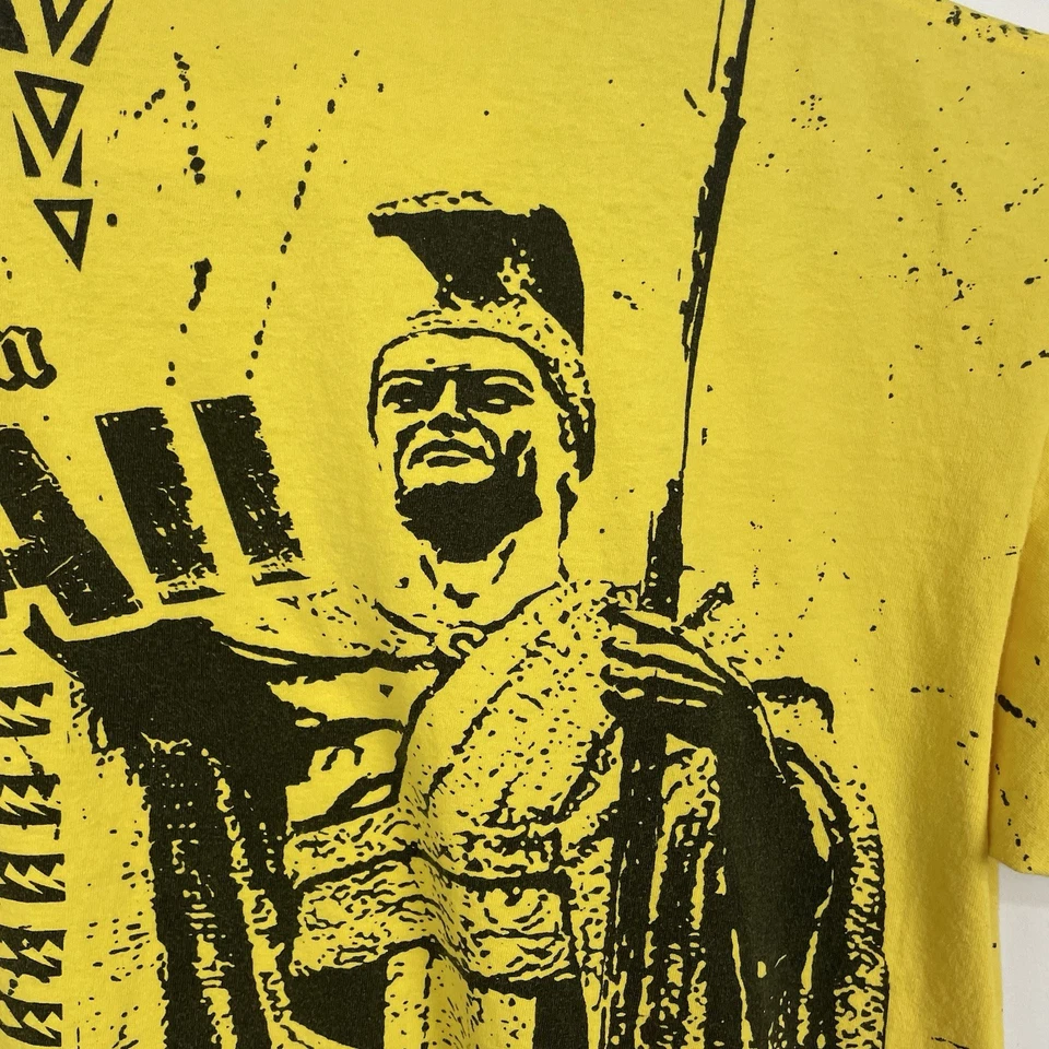 Camiseta tribal havaiana Shaka Active 2XL estampa total amarela e preta masculina - Imagem 4 de 4