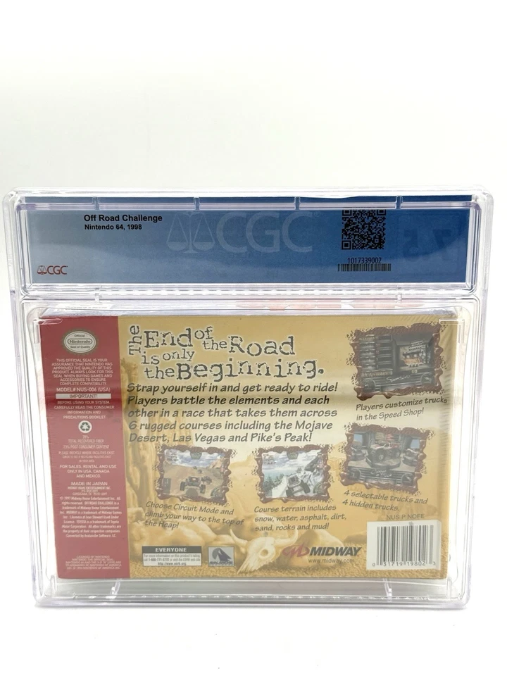 Off Road Challenge Nintendo 64 N64 Factory Sealed New GCG 7.5A+ Graded Midway - Image 2 of 2