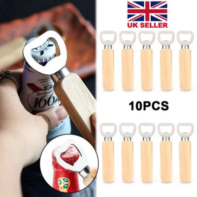 LASER CRAFT SHAPES LTD Blank Solid Wooden Handle Bottle Opener Beer Opener Opener Kit