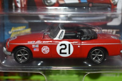 JOHNNY LIGHTNING JLSP179 A STREET FREAKS IMPORT HEAT 1963 MG MGB 1/64 EURO RED