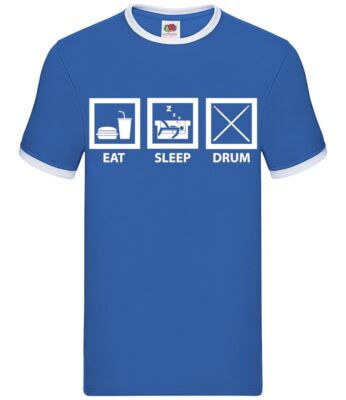 Eat Sleep Drum (Schlagzeuger) - Herren Klingel - Schlagzeug Band Musik Rock Jazz